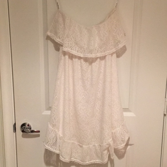 Sequin Hearts Strapless Midi Sundress - Picture 4 of 5